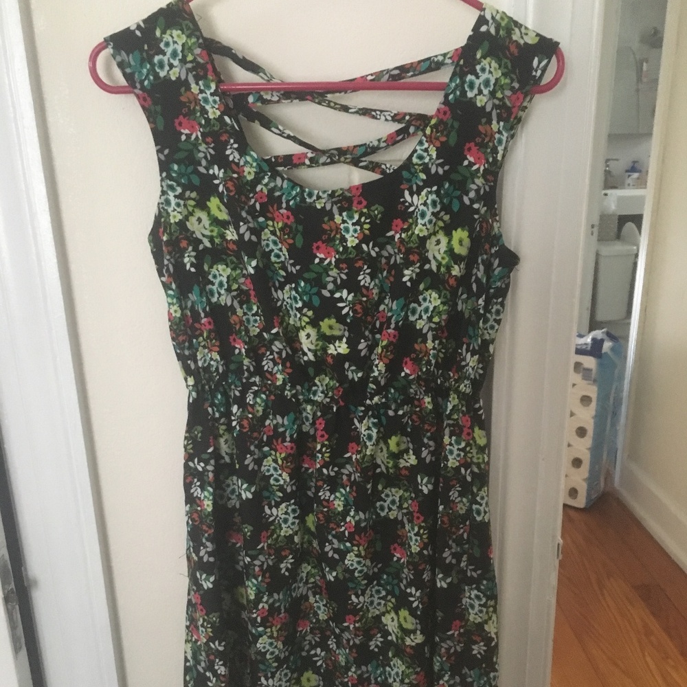 Xhilaration Target dress black floral
